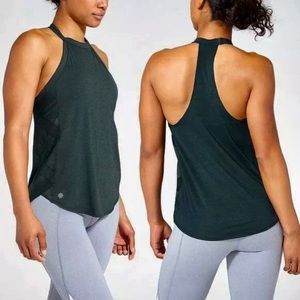 NWOT Athleta Black T-Back Lattice Bra Tank